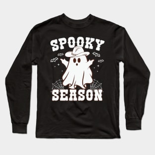 Spooky Season Funny ghost Long Sleeve T-Shirt